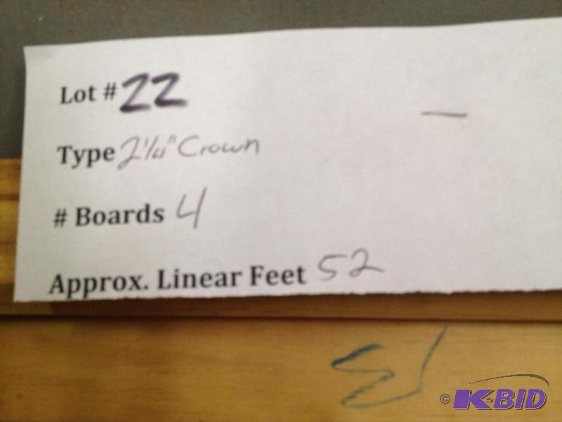 lot 22 image: 2 14" Crown Molding ...