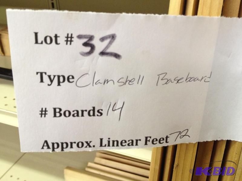 lot 32 image: 3" Baseboard ...