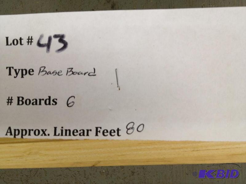 lot 43 image: 3" Baseboard ...