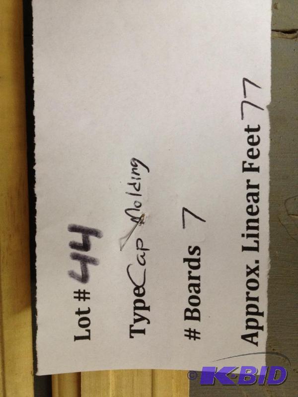 lot 44 image: 1 34" Cap Molding ...