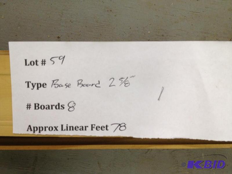 lot 59 image: 2 58" Baseboard ...