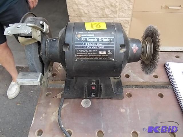 lot 18 image: Craftsman 6 Inch Bench Grinder...