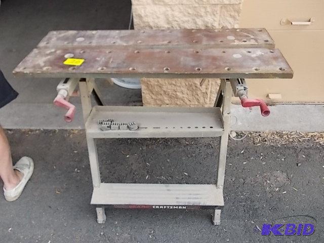 lot 20 image: Craftsman Portable Work Bench...