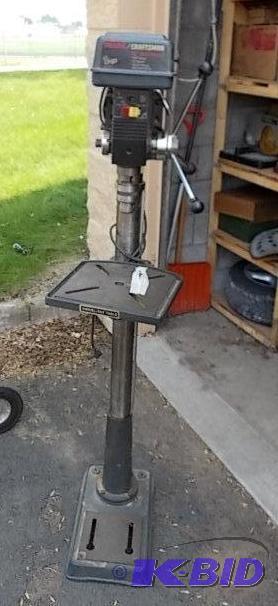 lot 4 image: Craftsman 1 HP 15 Inch 58 Chuck Drill Press ...
