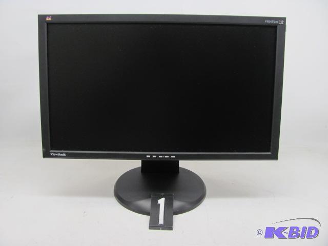 lot 1 image: Viewsonic VG2427 24" LCD monitor. This u...