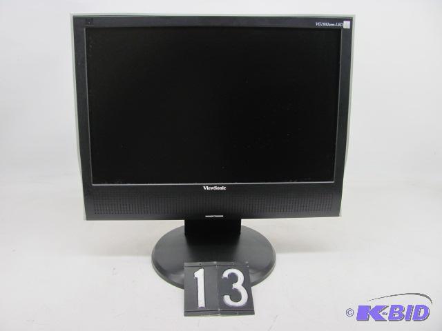 lot 13 image: Viewsonic VG1932wm 19" LCD monitor. This...