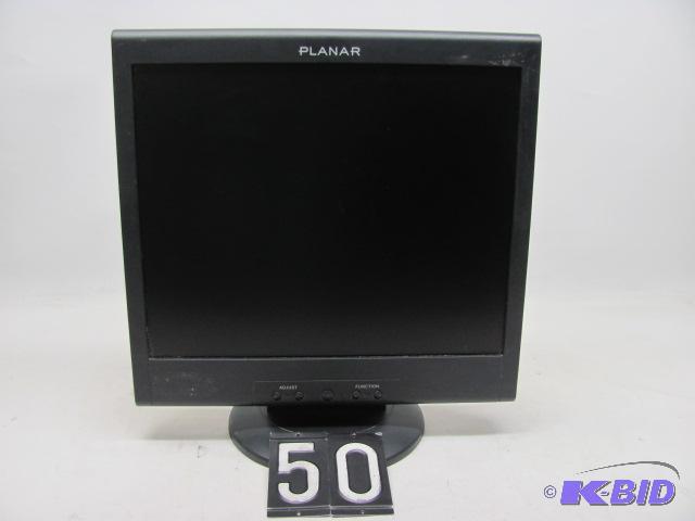 lot 50 image: Planar pe171-bk 17" LCD monitor. This un...