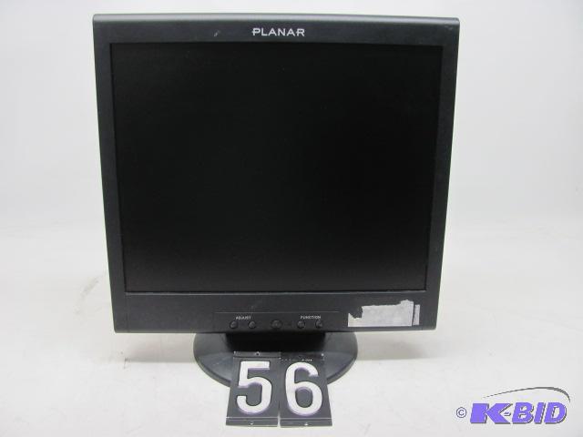 lot 56 image: Planar pe171-bk 17" LCD monitor. This un...