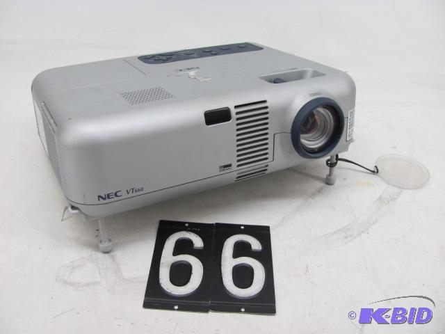 lot 66 image: NEC vt660 multimedia LCD projector. This unit...