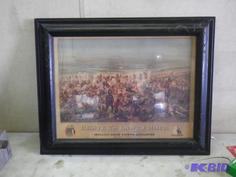 Anheiser Busch Custers Last Stand Print...