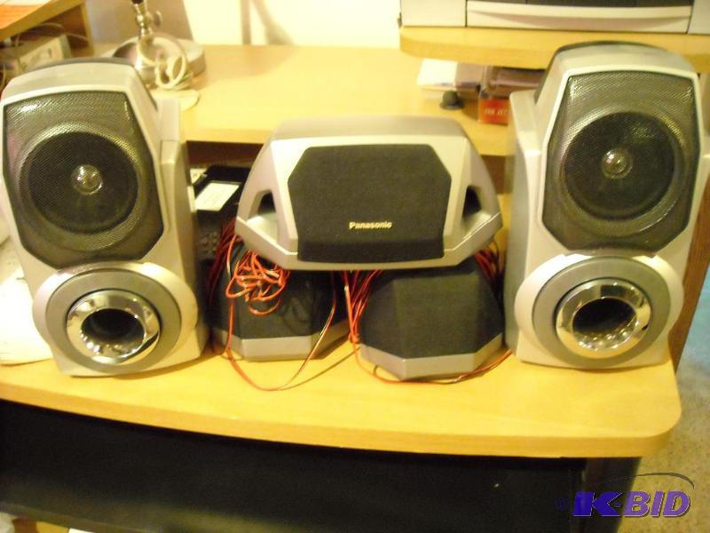 5 speakers, wireless router and usb digital v...