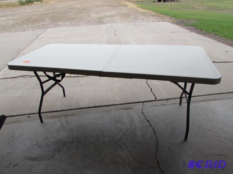 6 foot by 30inch folding table