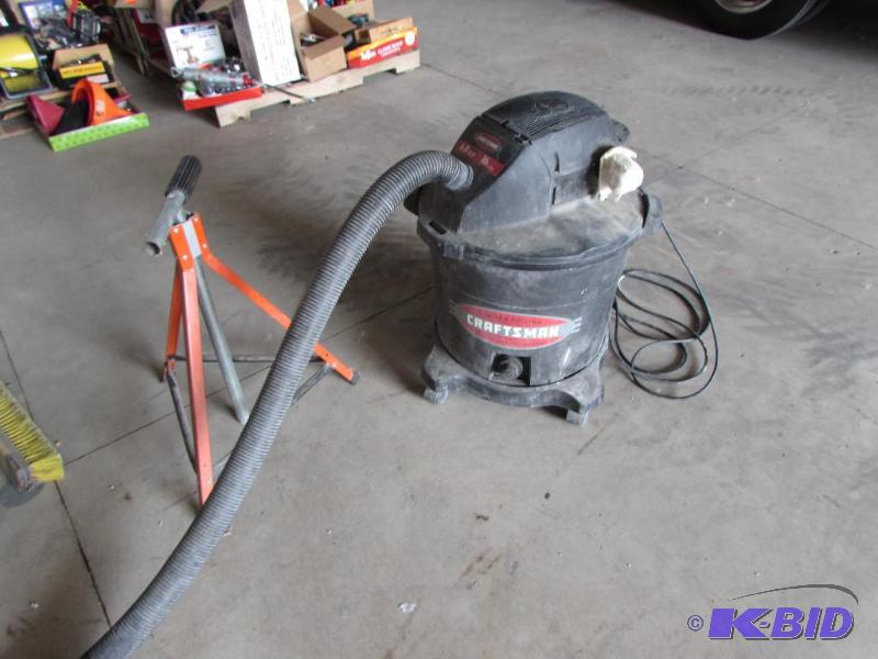 Craftsman wetdry vac 6hp, 16 gallon and adjustable stand