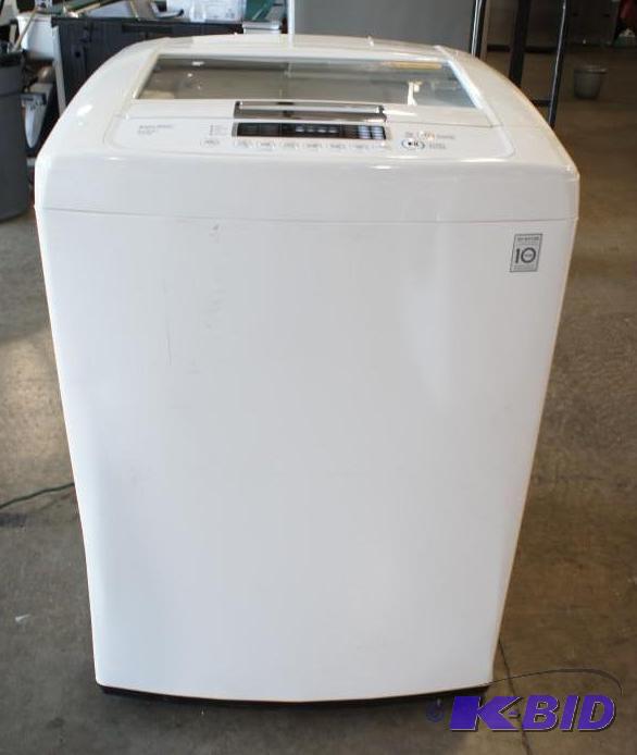 lot 6 image: New LG Washer (WT1101CW) LG top-loading washe...