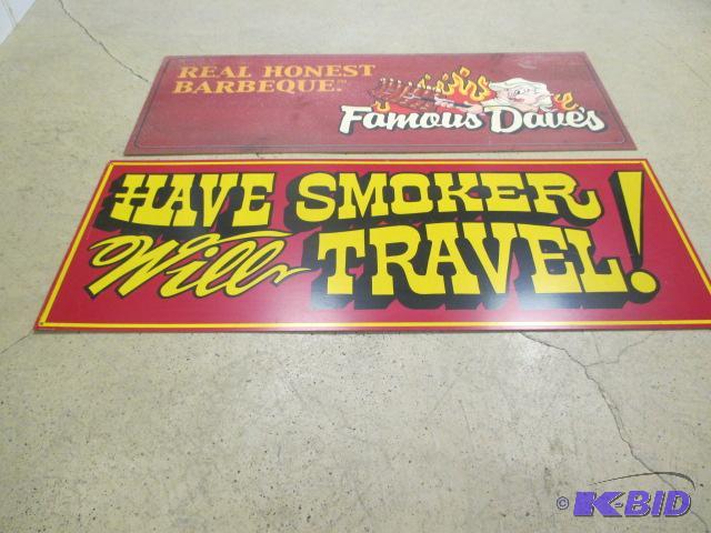 Famous Daves restaurant advertising
