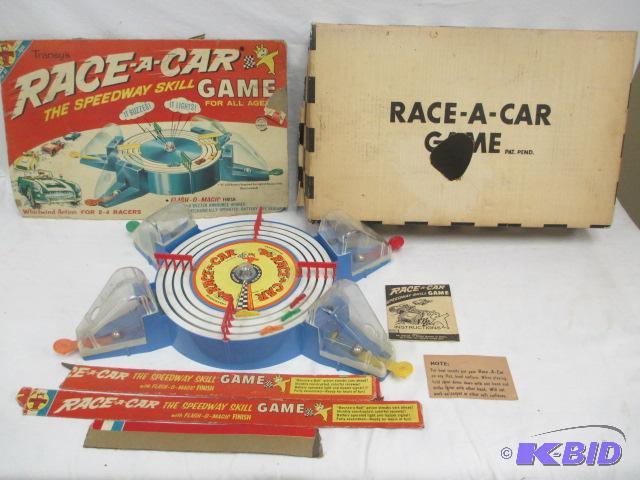 Vintage Race A Car Game by Transogram co new york.