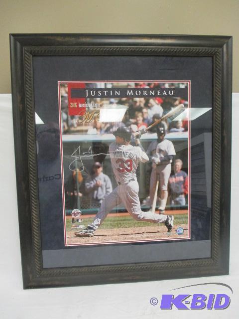 Justin Morneau 2006 A.L. MVP Framed ,Signed , Print