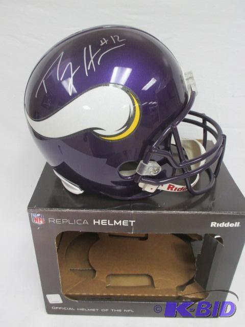 Percy Harvin signed NFL replica Helmet