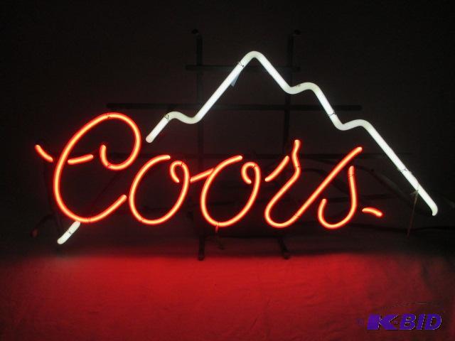 Vintage 2 color Coors neon light
