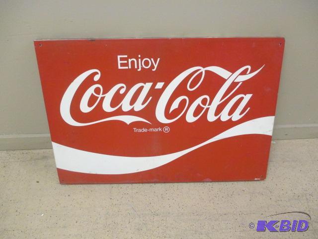 Vintage Coke Advertising metal sign