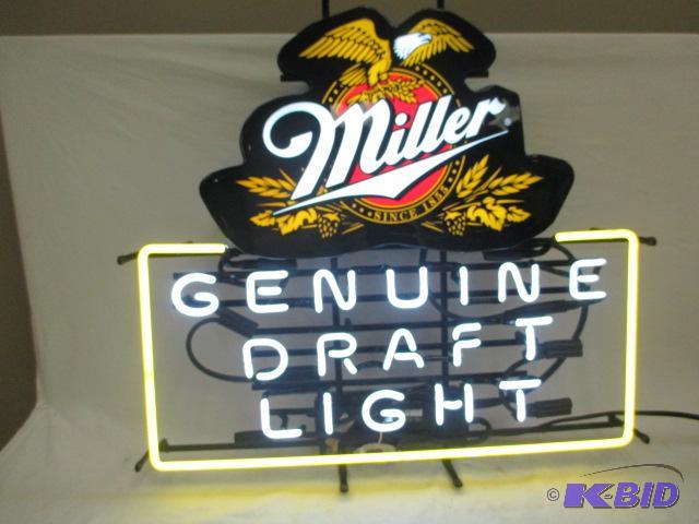 MIller Genuine Draft LIght neon sign