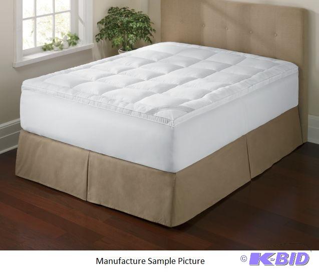 lot 113 image: Sleep Connection Fiber Gel Topper - King Size...