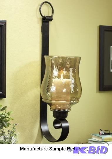 lot 121 image: Belmiro Wall Sconce - No Glass Shade - Elegan...