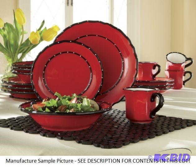 lot 134 image: Fourteen Piece Casa Vera Dinnerware Set - 4 C...