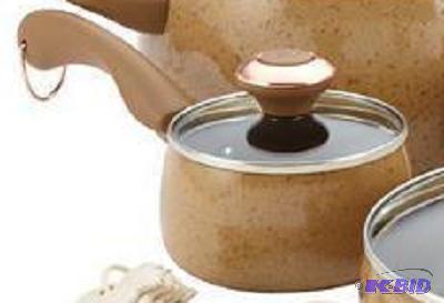 lot 149 image: Paula Deen&nbspSauce Pan with Lid - Honey co...