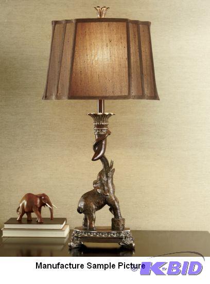 lot 161 image: Elephant Table Lamp - The strongest mammal on...