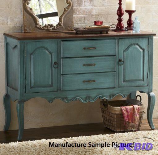 lot 199 image: Blue French Country Console - Designed in the...