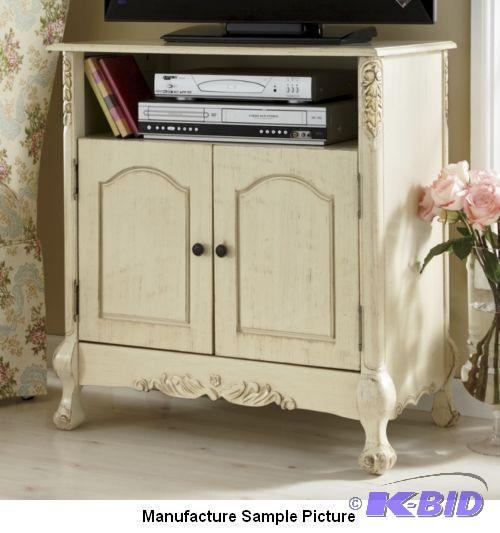 lot 2 image: Ivory TV Stand -&nbspIf your preferred style...