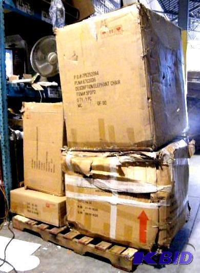 lot 200 image: Large Salvage Lot  Lot of Four Chair Parts - ...