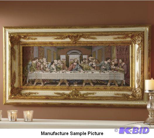 lot 3 image: Framed Last Supper Tapestry -&nbspThe Last S...