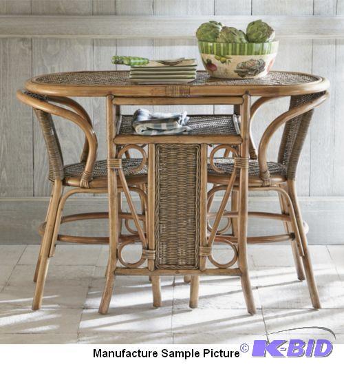lot 52 image: Rattan&nbspBistro Set -&nbspMade with all-n...