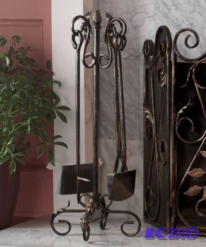 lot 69 image: Windamere Fireplace Tools - Graceful scrolls ...