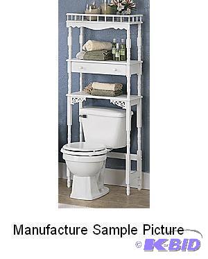 lot 71 image: White Spindle Space Saver Cabinet - Pretty as...