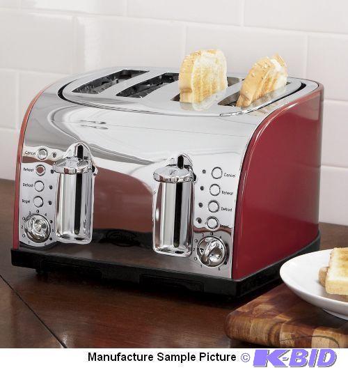 lot 99 image: Ginnys Brand Delicious Red Four Slice Toaster...