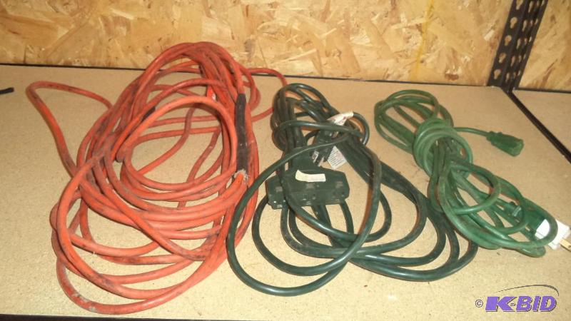 Extension cords.