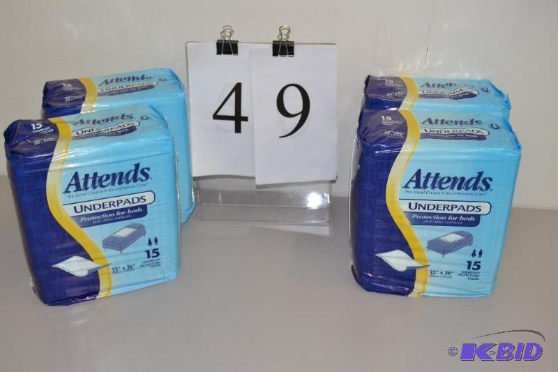 lot 49 image: Attends Underpads