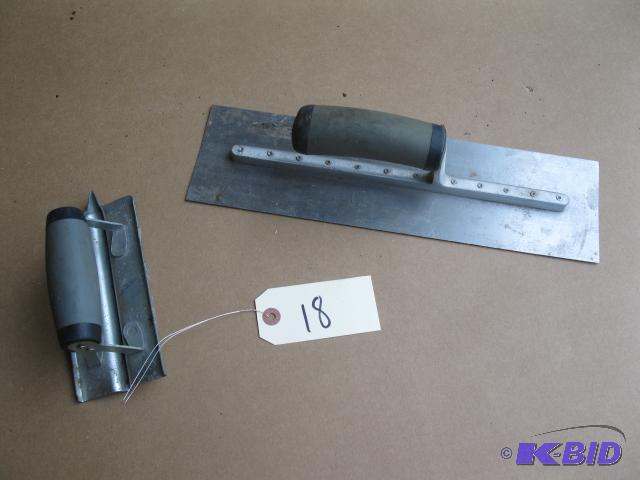 Concrete trawl and groover tool...
