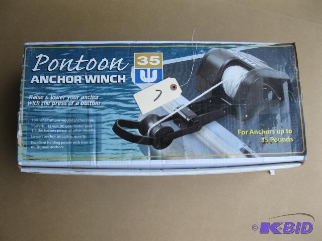 Pontoonboat electric anchor system, new in b...