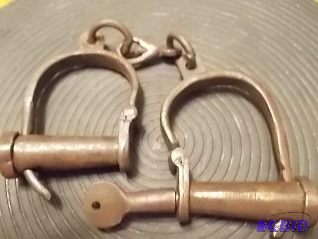Handcuffs With Key - Marked Property Of Alcat...