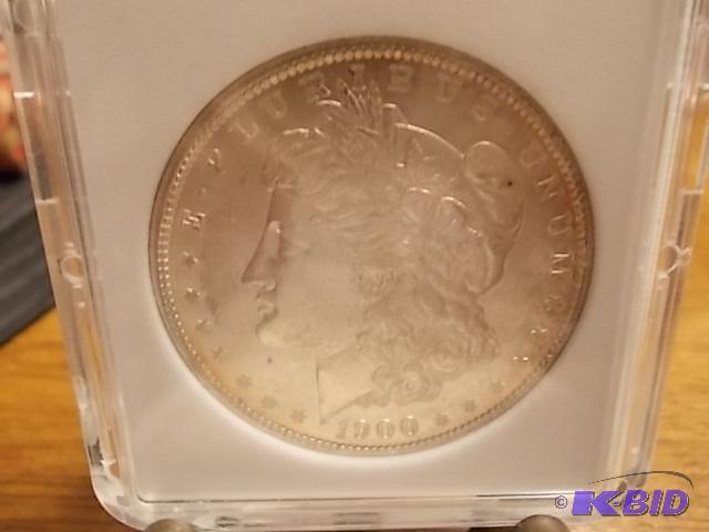 1900 P Morgan Silver Dollar MS 66 Grade With ...