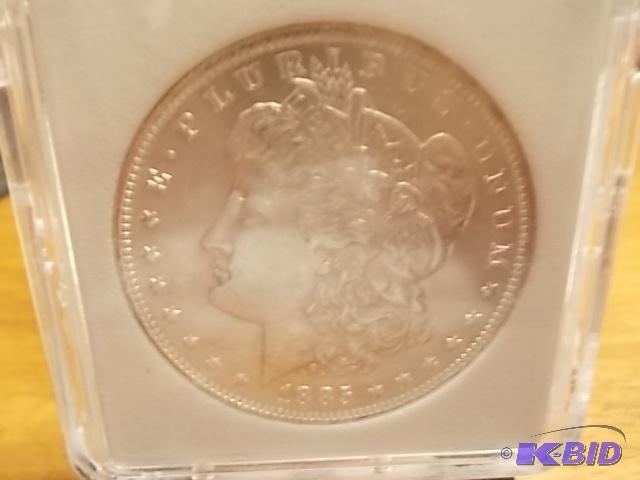 1885 O Morgan Silver Dollar MS 66 Grade With ...