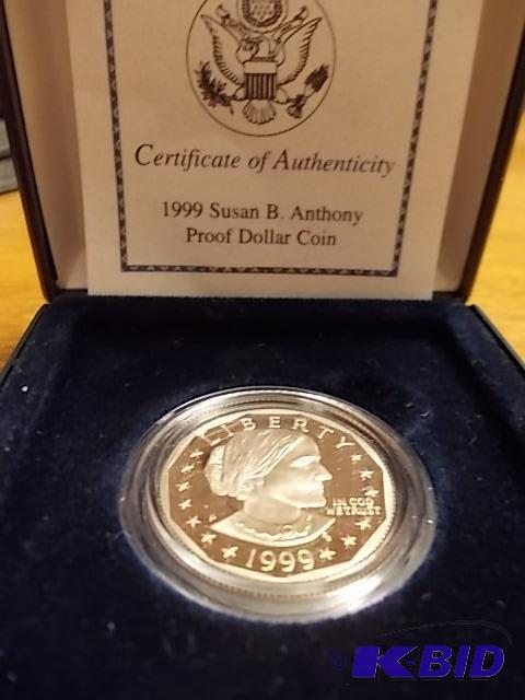 1999 Susan B Anthony Proof Dollar...