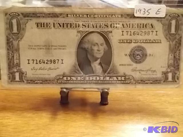 One Dollar Silver Certificate - Series 1935 E...