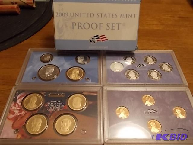 2009 US Proof Set Including State Quarters, P...
