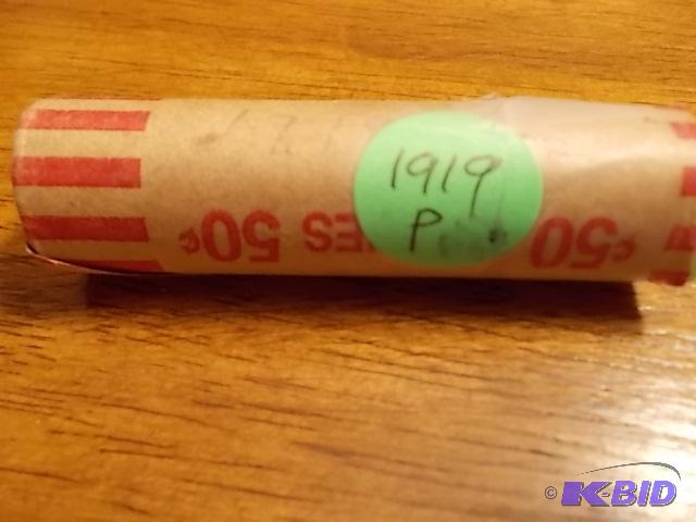 Roll Of 50-1919 P Lincoln Head Cents...