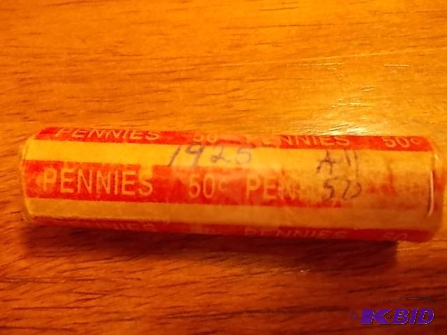 Roll Of 50-1925 Lincoln Head Cents...